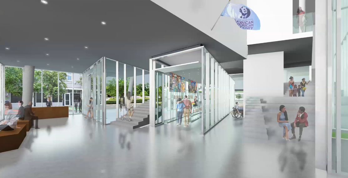 Conceptual Rending of Interior of Proposed New Woodson Building