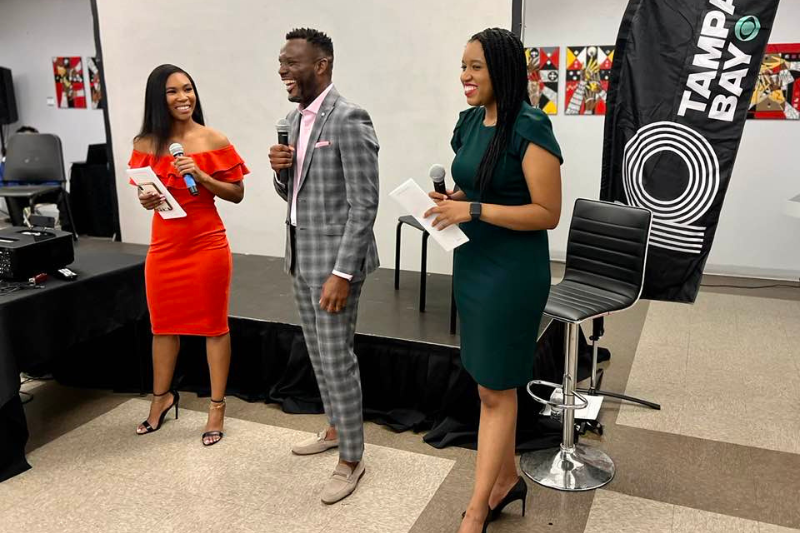 Image Credit: The Weekly Challenger, From left to right, Emerald Morrow, Frank Wiley and Miranda Parnell presented Channel 10’s ‘Our Heart, Our Hope, Our History’ documentary on Feb. 7 at The Woodson African American Museum of Florida.