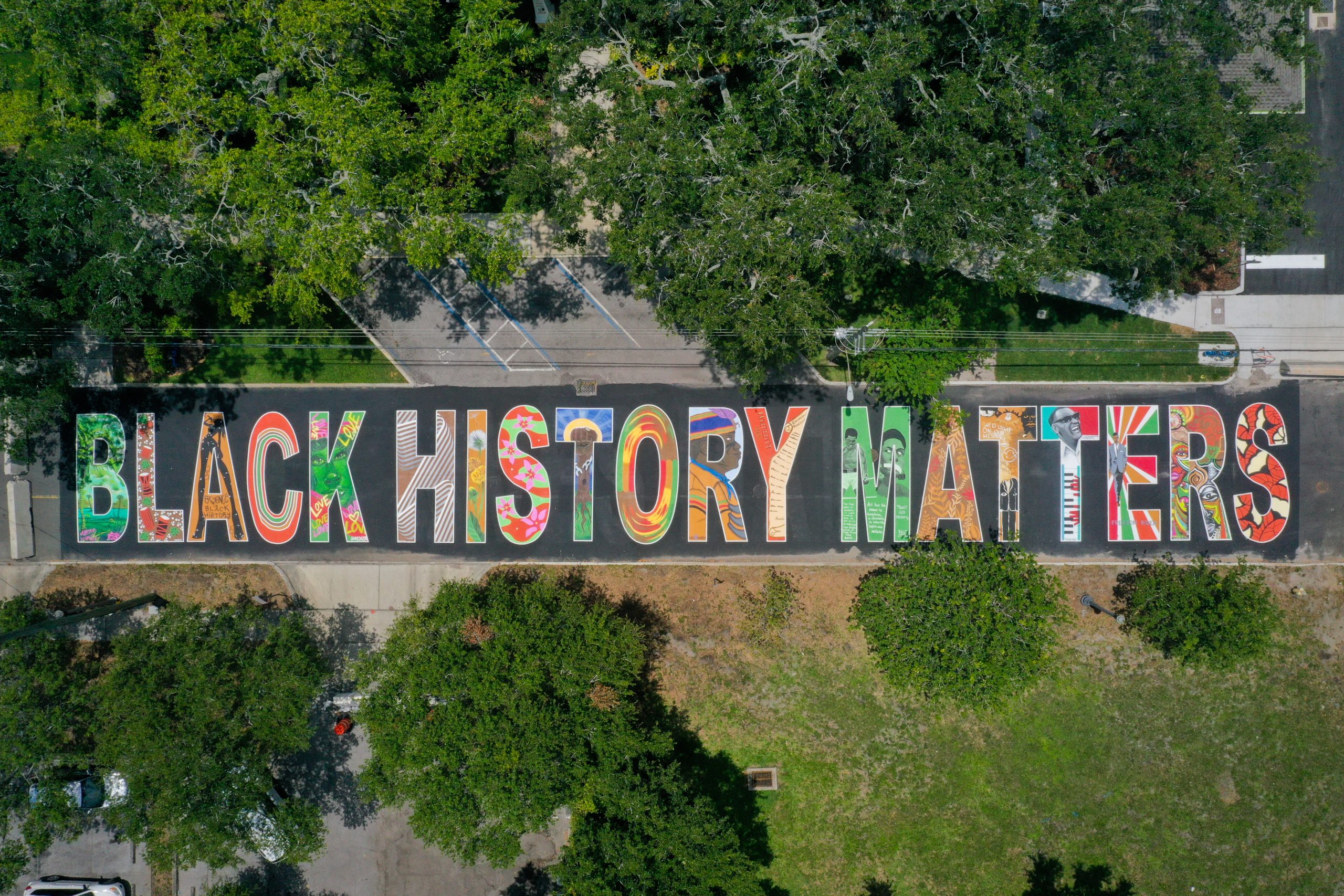 Black History Matters Mural Printout