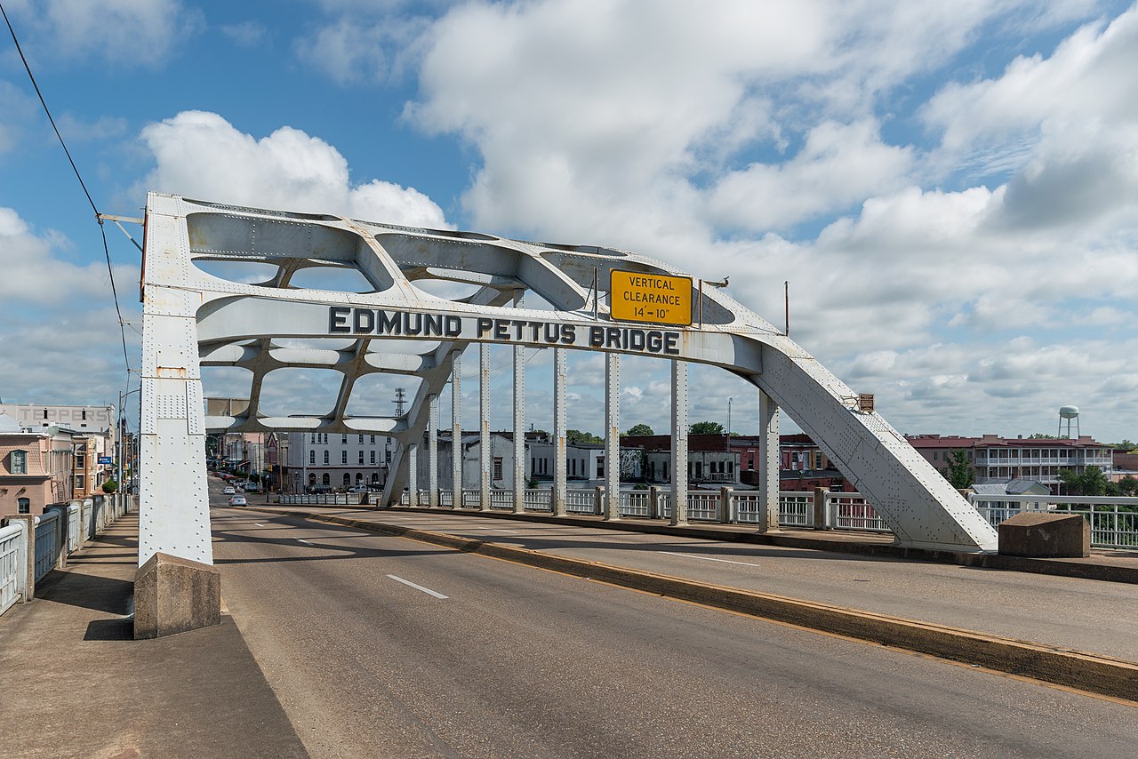 The Edmund Pettus Bridge, one of several stops on the Civil Right Pilgrimage which the Summer Freedom School will be attending. 