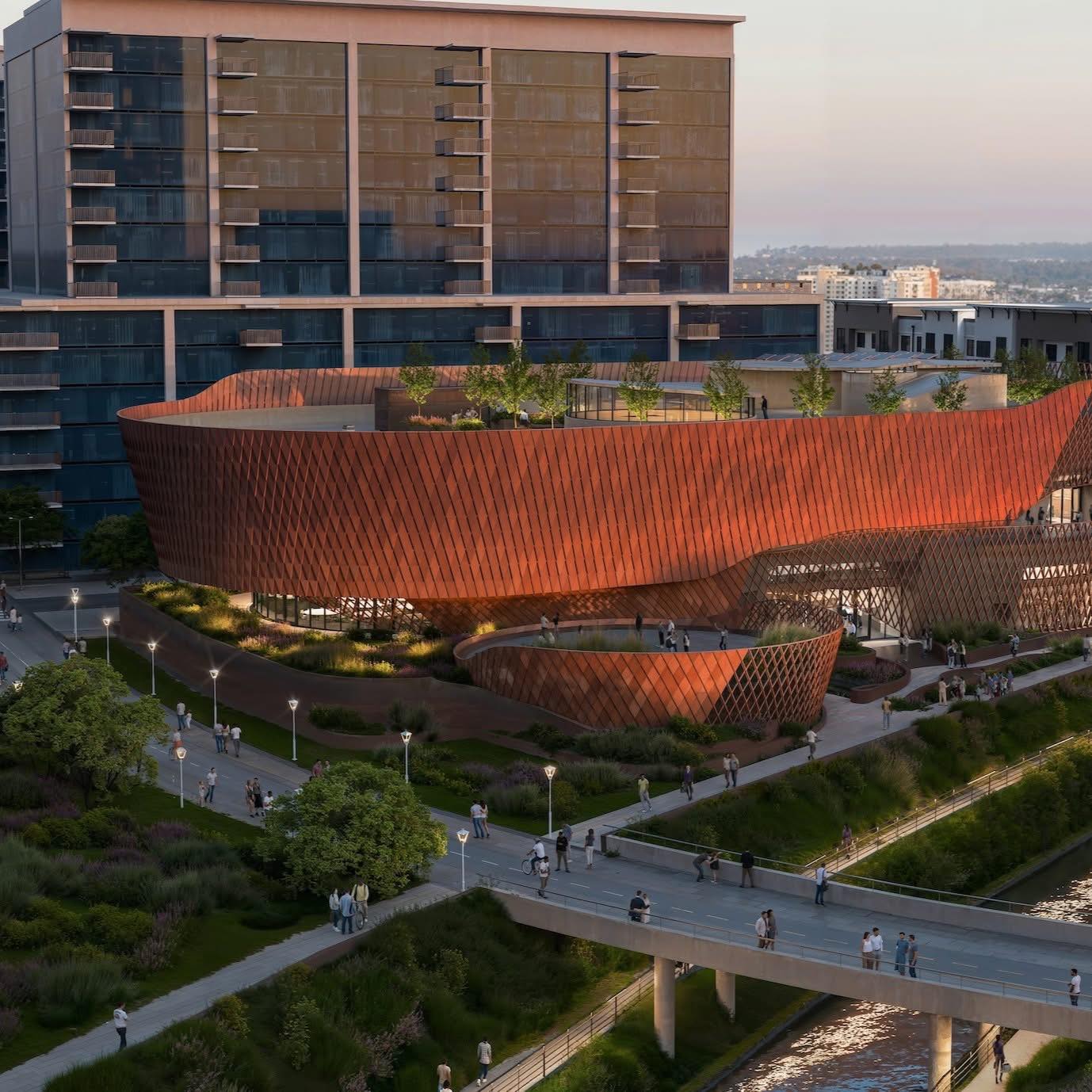 Newest rendering of the future building for The Woodson African American Museum of Florida